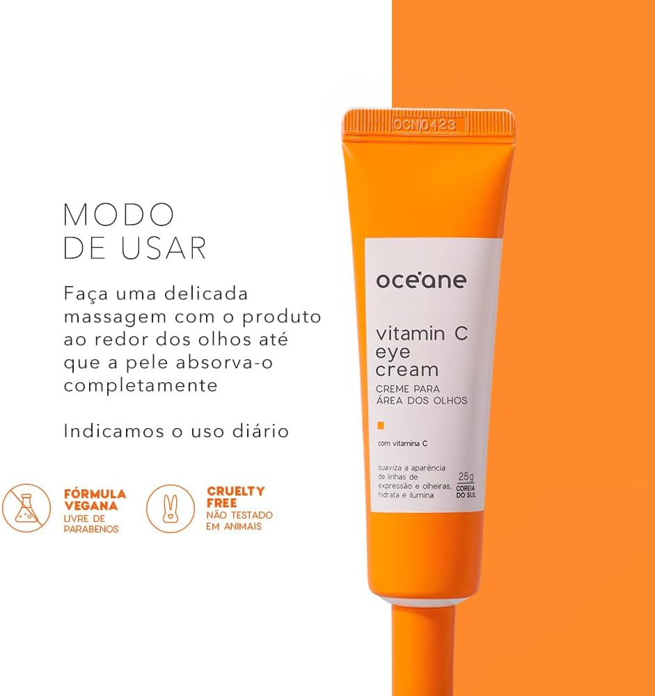 Océane Creme para Área Dos Olhos com Vitamina C – Vitamin C Eye Cream 25g